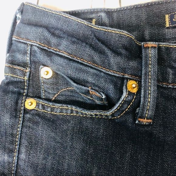 Fidelity Bella Donna Mid Rise Boot Cut Cotton Denim Jeans Blue Silk Rinse 25 - Picture 6 of 9